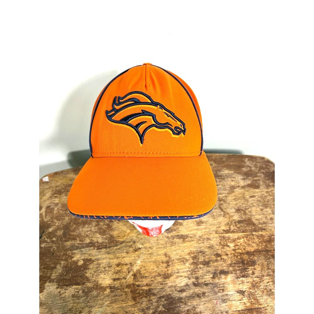 Denver Broncos NFL Orange Embroidered Fitted Hat Youth